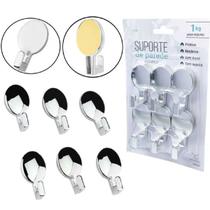 Kit Com 12 Ganchos Suportes De Parede Em Plástico Kit Com 12 Ganchos Suportes De Parede Em Plástico