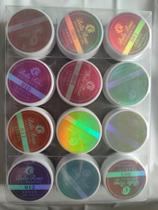 Kit Com 12 Gel Led Uv Bella Rosa 15g Ice Cream Lançamento