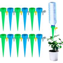 Kit Com 12 Gotejador Irrigador Jardim Garrafa Pet Acoplável