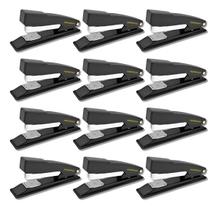 Kit Com 12 Grampeadores Metal Preto 11,5cm 20 Folhas Atacado Kit Com 12 Grampeadores Metal Preto 11,5cm 20 Folhas Atacado