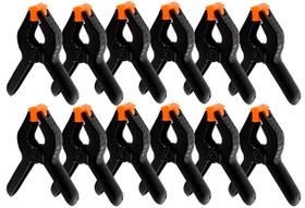 Kit Com 12 Grampos Pregador Multiuso Plastico Sargento Marce
