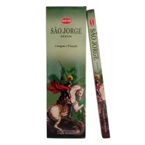 Kit com 12 Incensos Indianos São Jorge/Proteção, Coragem e Fé"