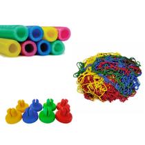 Kit Com 12 Isotubos 12 Ponteiras Rede 4,27 P/ Cama Elastica
