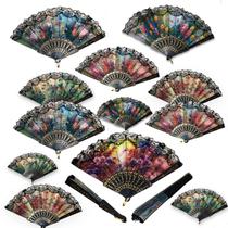 Kit Com 12 Leques Casamento Lembrancinha Estampa Diversas