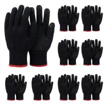 Kit Com 12 luvas Pares Pedreiro Jardineiro Pigmentada Malha Proteção Logística Preta 12 Pares Kit Com 12 luvas Pares Pedreiro Jardineiro Pigmentada Malha Proteção Logística Preta 12 Pares