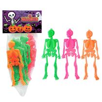 Kit com 12 mini esqueletos halloween - pais e filhos 899517-1 Kit com 12 mini esqueletos halloween - pais e filhos 899517-1
