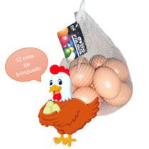 Kit com 12 Ovos de Plástico para Brincar - Envio Rápido! Kit com 12 Ovos de Plástico para Brincar - Envio Rápido!
