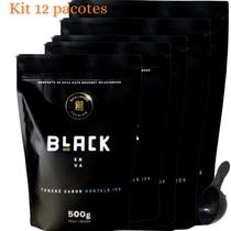 Kit com 12 Pacotes Black Erva Mate Tereré 500G Acompanha Scoop Colher Medidora Kit com 12 Pacotes Black Erva Mate Tereré 500G Acompanha Scoop Colher Medidora