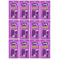 Kit Com 12 Pacotes De Tubes E Tiras Fini Uva 80G Total 960G Kit Com 12 Pacotes De Tubes E Tiras Fini Uva 80G Total 960G