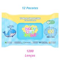 Kit Com 12 Pacotes Lenço Umedecido Baby Club Ultra Care 1200 folhas Kit Com 12 Pacotes Lenço Umedecido Baby Club Ultra Care 1200 folhas