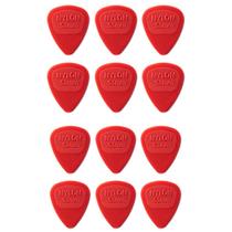 Kit com 12 Palhetas Dunlop Nylon 0,53mm Vermelho Kit com 12 Palhetas Dunlop Nylon 0,53mm Vermelho
