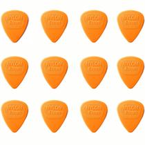 Kit com 12 Palhetas Dunlop Nylon 0,67mm Laranja