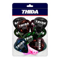 Kit Com 12 Palhetas Medium Cores Sortidas De Celuloide Kit Com 12 Palhetas Medium Cores Sortidas De Celuloide