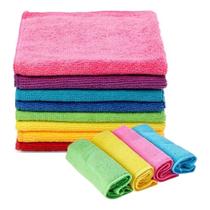 kit com 12 Panos Microfibras Pauliceia Sortidos Para Uso Geral 30x30cm