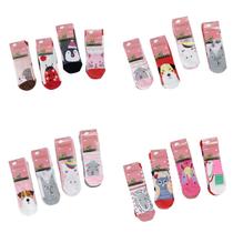 Kit com 12 Pares de Meias Cano Longo Infantil Feminina