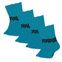 Kit Com 12 Pares De Meias Esportivas Sport Atoalhada Masculina Cano Longo