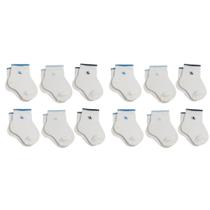 Kit Com 12 Pares De Meias Lupo De Algodão Cotton Infantil Baby Masculina e Feminina Com Punho Soft Kit Com 12 Pares De Meias Lupo De Algodão Cotton Infantil Baby Masculina e Feminina Com Punho Soft