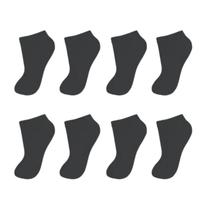 Kit Com 12 Pares De Meias Preta Infantil Juvenil Unissex Kit Com 12 Pares De Meias Preta Infantil Juvenil Unissex