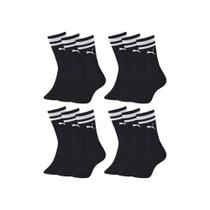 Kit Com 12 Pares Meia Esportiva Masculina Cano Longo