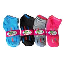 Kit Com 12 Pares Meia Infantil Criança Feminina 8 a 12 anos