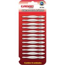 Kit Com 12 Pinças Depilatórias De Inox Multiuso Profissional - Gadan Kit Com 12 Pinças Depilatórias De Inox Multiuso Profissional - Gadan