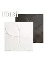 KIT COM 12 PLACAS 3D - 50x50 cm PVC ***AUTO ADESIVA*** MODELO FLORAL KIT COM 12 PLACAS 3D - 50x50 cm PVC ***AUTO ADESIVA*** MODELO FLORAL