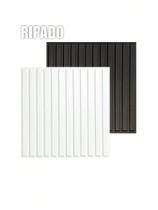 KIT COM 12 PLACAS 3D - 50x50 cm PVC ***AUTO ADESIVA*** MODELO RIPADO - KIT COM 12 PLACAS 3D - 50x50 cm PVC ***AUTO ADESIVA*** MODELO RIPADO -