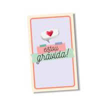 Kit com 12 Plaquinhas Cartões Momentos Gravidez Coloré