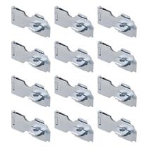 kit com 12 Porta Cadeados Trava Para Portão E Porta 2.1,2 Zincado