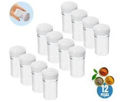 Kit Com 12 Porta Temperos Porta Condimentos Potes Para Tempero Saleiro Cozinha Bares Restaurantes