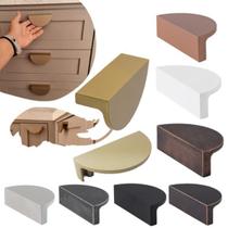 Kit com 12 puxadores concha puxador para móveis madeira gaveta armario cozinha