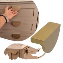 Kit com 12 puxadores concha puxador para móveis madeira gaveta armario cozinha