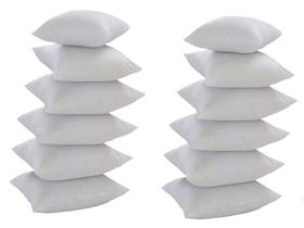 Kit Com 12 Refis De Almofada 55x55 Silicone Para Capas 50cm Kit Com 12 Refis De Almofada 55x55 Silicone Para Capas 50cm