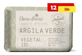 Kit Com 12 Sabonetes 110g De Argila - Cheiro D'ervas - CHEIRO DE ERVAS