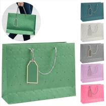 Kit Com 12 Sacolas G De Papel Para Presente Texturizada De Luxo Flores Com Alça E Etiqueta Jogo De Embalagem Premium Bolsa Kit Com 12 Sacolas G De Papel Para Presente Texturizada De Luxo Flores Com Alça E Etiqueta Jogo De Embalagem Premium Bolsa