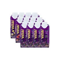 Kit com 12 Smoothies Vittaí Açaí Sabor Original, Morango e Banana 250ml Sem lactose e 0 açúcar