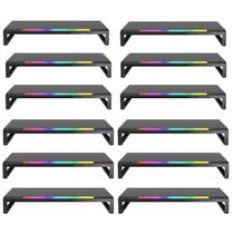 Kit com 12 Suportes Base para Monitor RGB Ajustável Bright