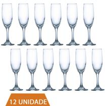Kit Com 12 Taças De Vidro RIOJA CHAMPAGNE 180ml Cristal Luxo