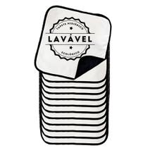 Kit com 12 Tapetes Adestradores de Alta Absorção 45x45 Branco com borda Preta - 200 Lavagens Kit com 12 Tapetes Adestradores de Alta Absorção 45x45 Branco com borda Preta - 200 Lavagens