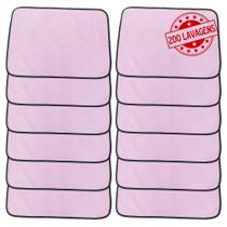 Kit com 12 Tapetes Adestradores Inteligente de Alta Absorção 70x50 Rosa - 200 Lavagens Kit com 12 Tapetes Adestradores Inteligente de Alta Absorção 70x50 Rosa - 200 Lavagens