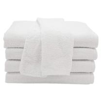 Kit com 12 Toalhas de Rosto para Salão de Beleza Branca - 45x70cm - Primata