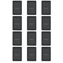 Kit Com 12 Tomadas Preta 2P+T 10A 250V com placa Habitat Black - Fame Kit Com 12 Tomadas Preta 2P+T 10A 250V com placa Habitat Black - Fame