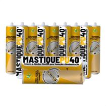 Kit Com 12 Tubos Mastique Pu 40 Para Junta De Dilatação