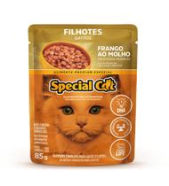 Kit com 12 Unidades Ração Special Cat para gatos Filhotes Sabor Frango - 85g cada