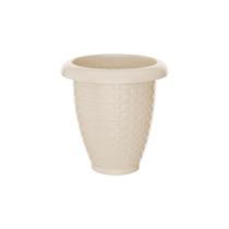 Kit com 12 Vasos Rattan Para Flores Jardim Capuccino 3 Lts