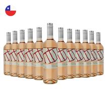 Kit com 12 Vinhos Chilenos Rosé Seco Carmenere Cuentos del Fuego 750ml