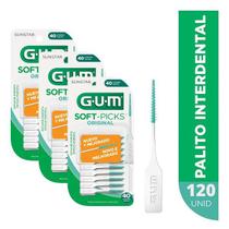 Kit com 120 SOFT PICKS GUM Sunstar