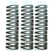 Kit com 120 Tic Tac Presilha Prendedor Hair Clip para Cabelo cor Preto