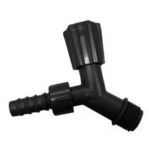 Kit Com 12Pc Torneira Jardim 1/2 3/4 Plastica Preta