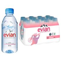 Kit Com 12Un Água Mineral S/ Gás Francesa Evian Pet 330Ml